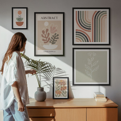 Tableau de décoration murale Abstractions végétales élégantes