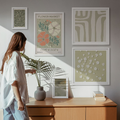Tableau de décoration murale Motifs végétaux, motifs bohèmes