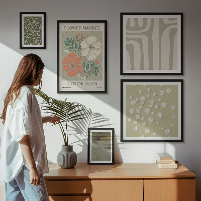 Tableau de décoration murale Motifs végétaux, motifs bohèmes