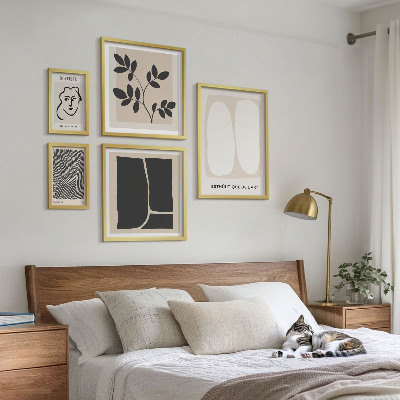 Tableau de décoration murale Lignes minimalistes graphiques élégantes
