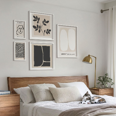 Tableau de décoration murale Lignes minimalistes graphiques élégantes