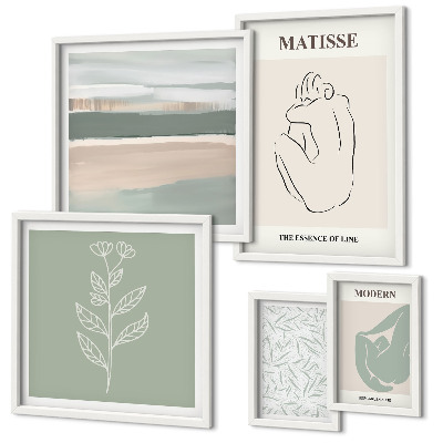 Tableau de décoration murale Graphismes végétaux stylés