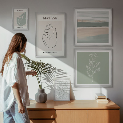 Tableau de décoration murale Graphismes végétaux stylés