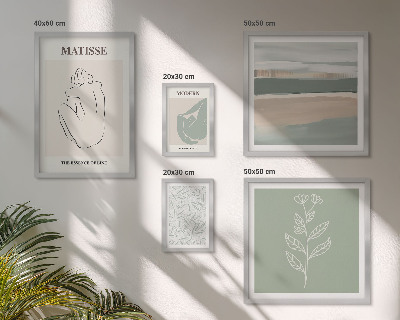 Tableau de décoration murale Graphismes végétaux stylés