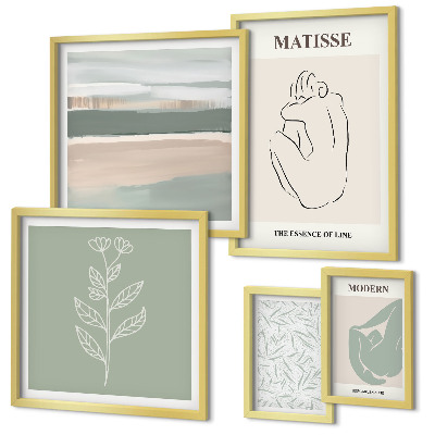 Tableau de décoration murale Graphismes végétaux stylés