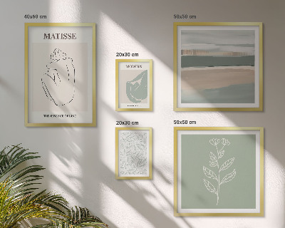 Tableau de décoration murale Graphismes végétaux stylés