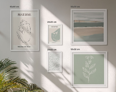 Tableau de décoration murale Graphismes végétaux stylés