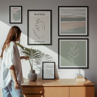 Tableau de décoration murale Graphismes végétaux stylés