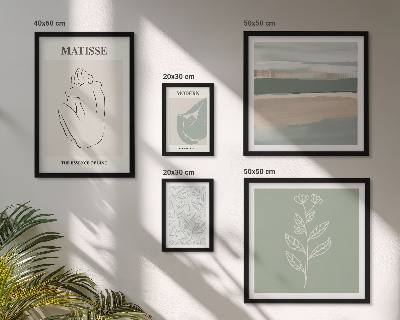 Tableau de décoration murale Graphismes végétaux stylés