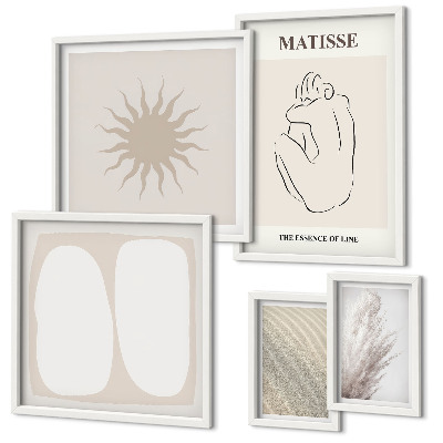 Tableau de décoration murale Formes minimalistes de style bohème