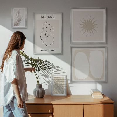 Tableau de décoration murale Formes minimalistes de style bohème
