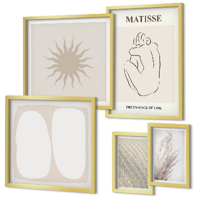 Tableau de décoration murale Formes minimalistes de style bohème