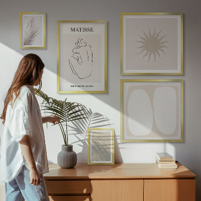 Tableau de décoration murale Formes minimalistes de style bohème