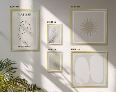 Tableau de décoration murale Formes minimalistes de style bohème