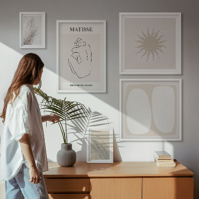 Tableau de décoration murale Formes minimalistes de style bohème