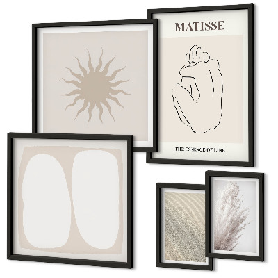 Tableau de décoration murale Formes minimalistes de style bohème