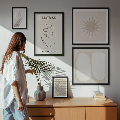 Tableau de décoration murale Formes minimalistes de style bohème