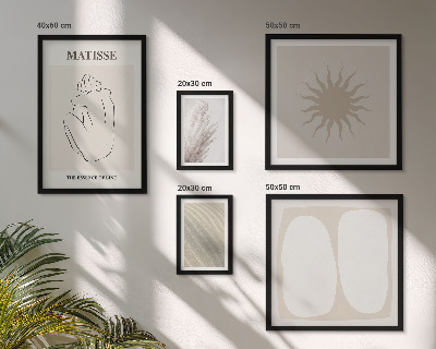 Tableau de décoration murale Formes minimalistes de style bohème