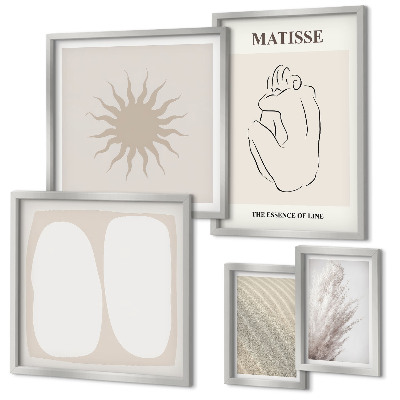 Tableau de décoration murale Formes minimalistes de style bohème