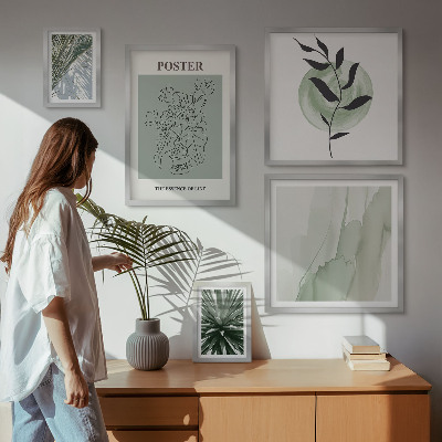 Lot de tableaux encadrés Inspirations végétales et nature