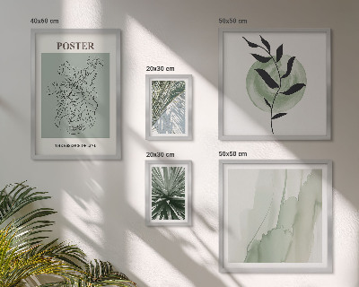 Lot de tableaux encadrés Inspirations végétales et nature