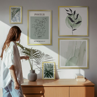 Lot de tableaux encadrés Inspirations végétales et nature