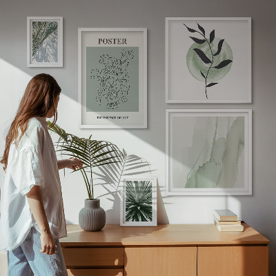 Lot de tableaux encadrés Inspirations végétales et nature