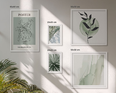 Lot de tableaux encadrés Inspirations végétales et nature