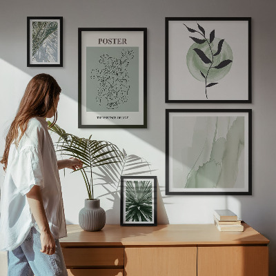 Lot de tableaux encadrés Inspirations végétales et nature