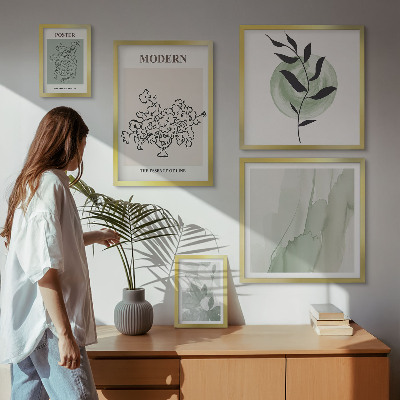 Ensemble de 5 tableaux Décorations minimalistes modernes