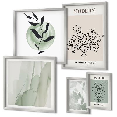 Ensemble de 5 tableaux Décorations minimalistes modernes