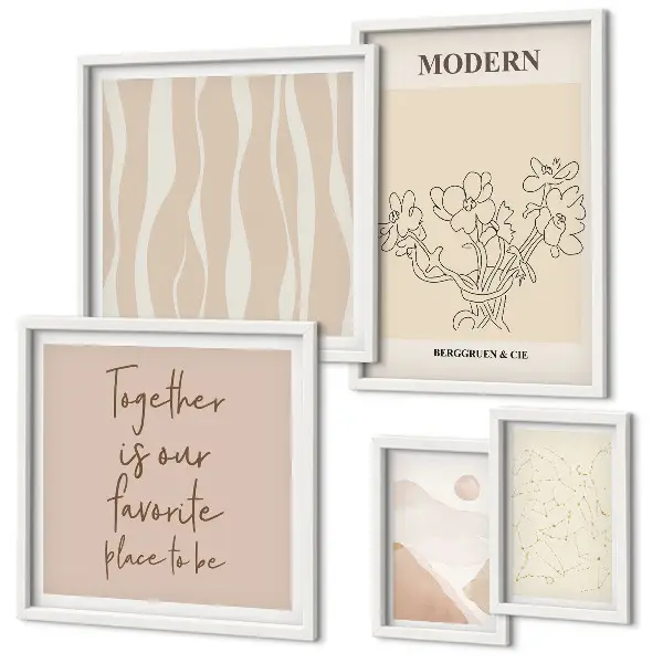 Tableau décoratif mural ensemble au style minimaliste moderne