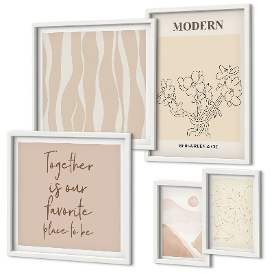 Tableau de décoration murale Ensemble de style minimaliste moderne