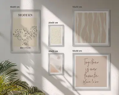 Tableau décoratif mural ensemble au style minimaliste moderne