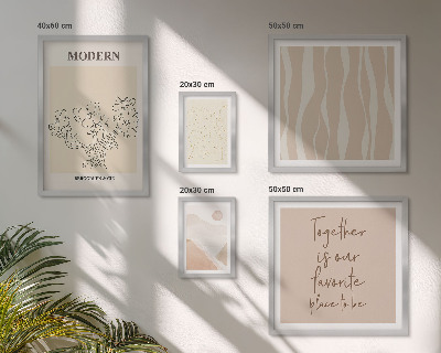 Tableau de décoration murale Ensemble de style minimaliste moderne