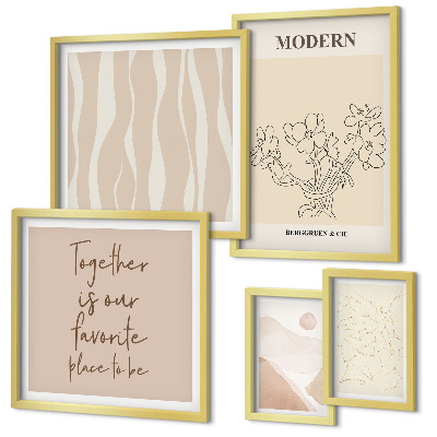 Tableau de décoration murale Ensemble de style minimaliste moderne