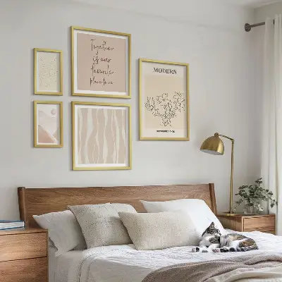 Tableau décoratif mural ensemble au style minimaliste moderne