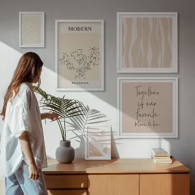 Tableau de décoration murale Ensemble de style minimaliste moderne