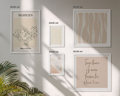 Tableau de décoration murale Ensemble de style minimaliste moderne