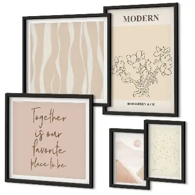 Tableau décoratif mural ensemble au style minimaliste moderne