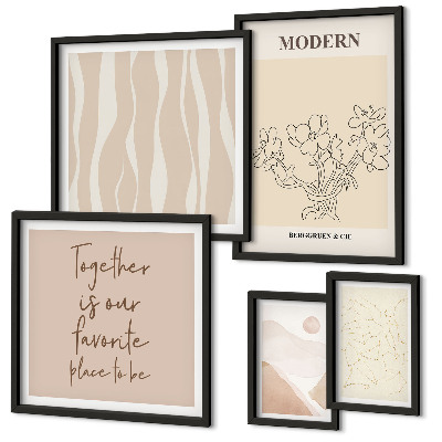 Tableau de décoration murale Ensemble de style minimaliste moderne