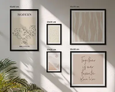 Tableau décoratif mural ensemble au style minimaliste moderne