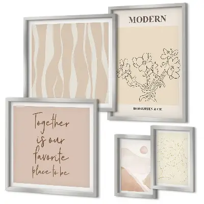 Tableau décoratif mural ensemble au style minimaliste moderne