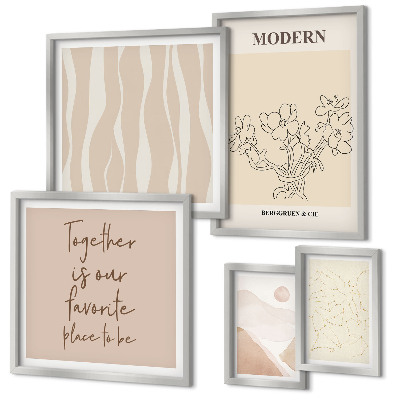 Tableau de décoration murale Ensemble de style minimaliste moderne