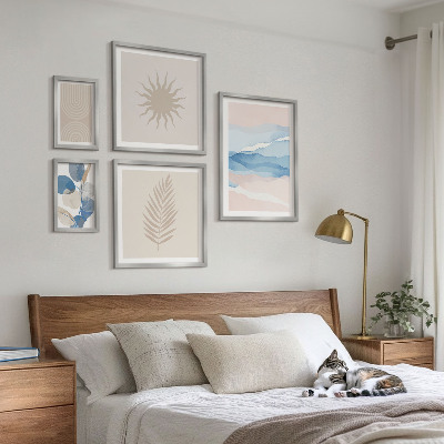 Tableau de décoration murale Ondes végétales abstraites