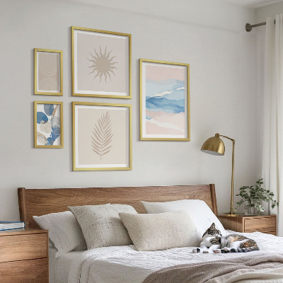 Tableau de décoration murale Ondes végétales abstraites