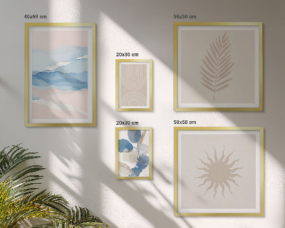 Tableau de décoration murale Ondes végétales abstraites