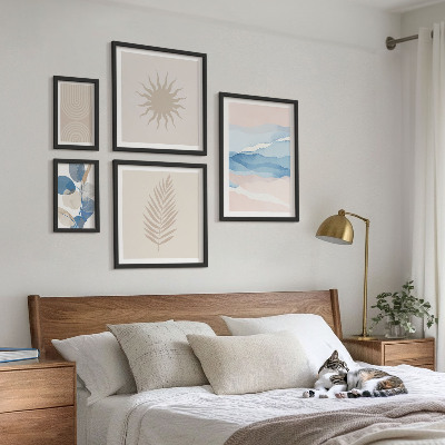 Tableau de décoration murale Ondes végétales abstraites