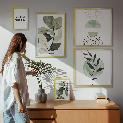 Tableau de décoration murale Graphismes intérieurs végétaux élégants