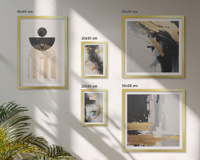 Ensemble de 5 tableaux Compositions modernes abstraites